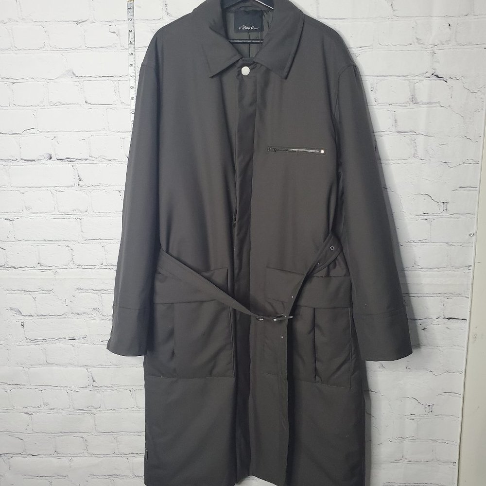 3.1. Phillip Lim Wool Serge Mac Coat in Earth Gray